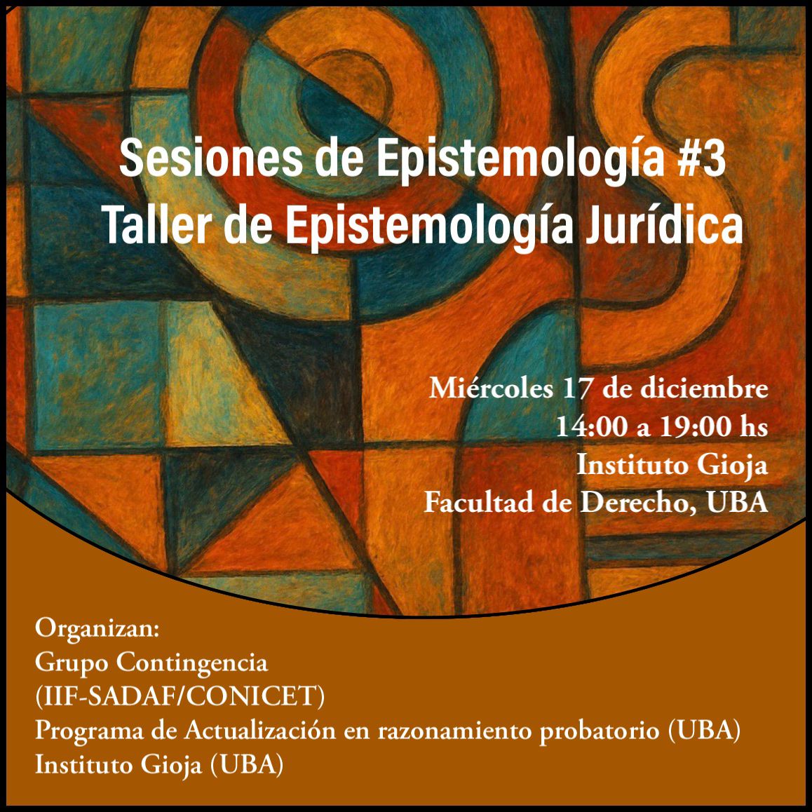 Banner del Taller de Epistemología Jurídica