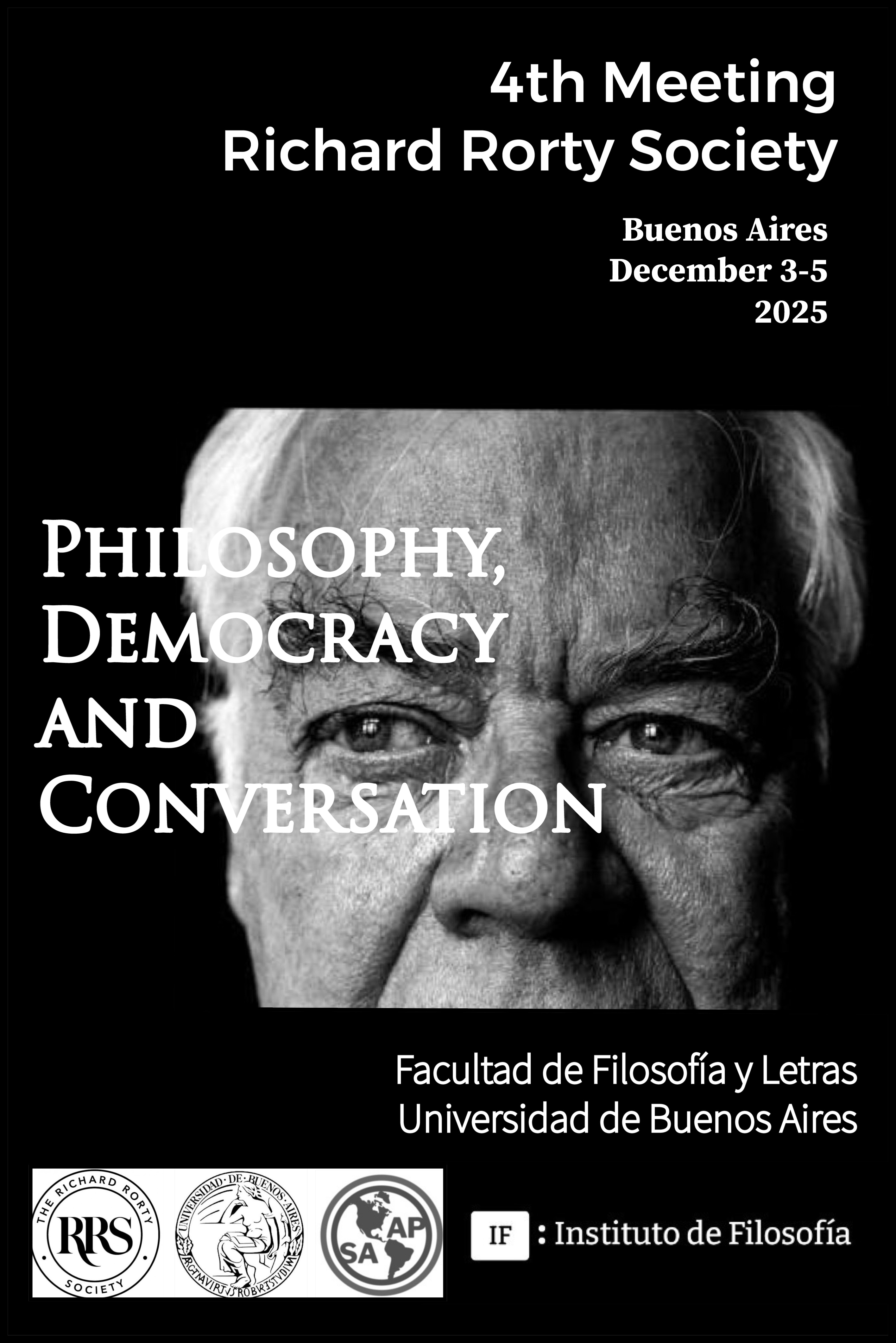 Banner del 4to Encuentro de la Richard Rorty Society